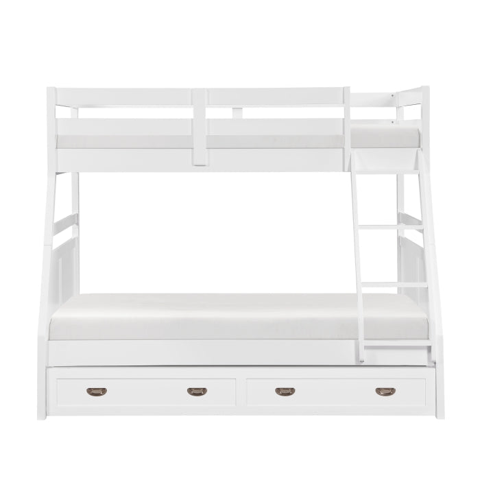 B2024WHTF-1* (3) Twin/Full Bunk Bed - B2024WHTF-1*