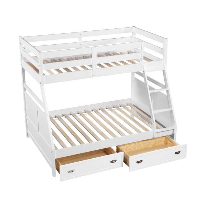 B2024WHTF-1* (3) Twin/Full Bunk Bed - B2024WHTF-1*