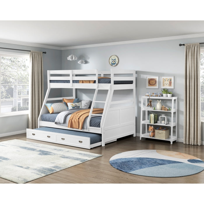 B2024WHTF-1* (3) Twin/Full Bunk Bed - B2024WHTF-1*