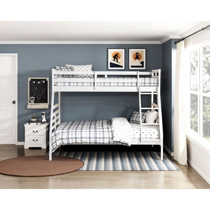 B2026WHTF-1* (3) Twin/Full Bunk Bed - B2026WHTF-1*