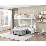 B2034WHLTS-1* (5) Twin Loft Bunk Bed with Night Stand and Sofa Bed - B2034WHLTS-1*