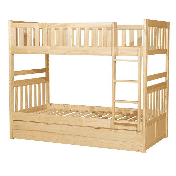 B2043-1*R (4) Twin/Twin Bunk Bed with Twin Trundle - B2043-1*R