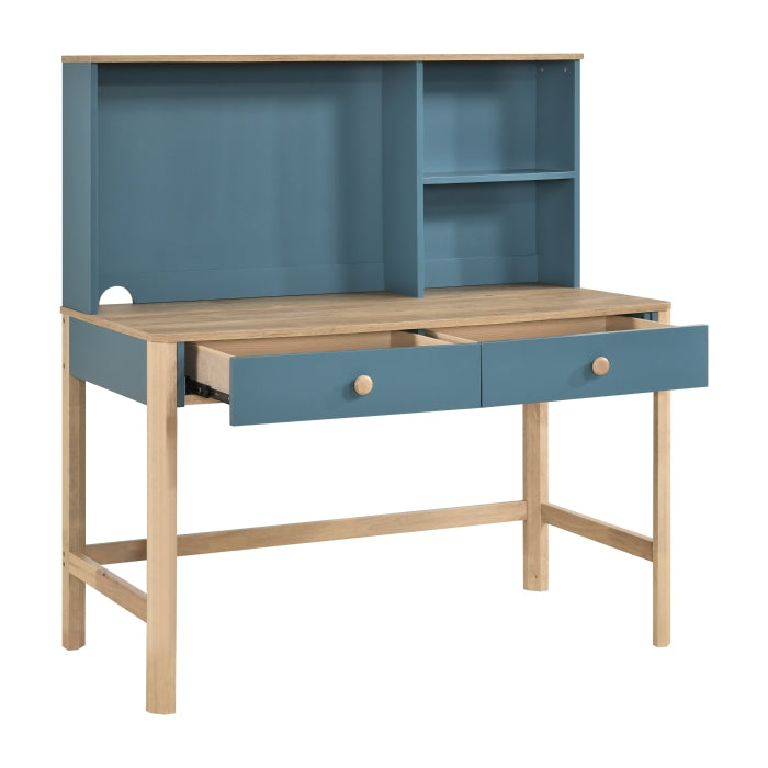 B2048BU-14* (2) Writing Desk with Hutch - B2048BU-14*