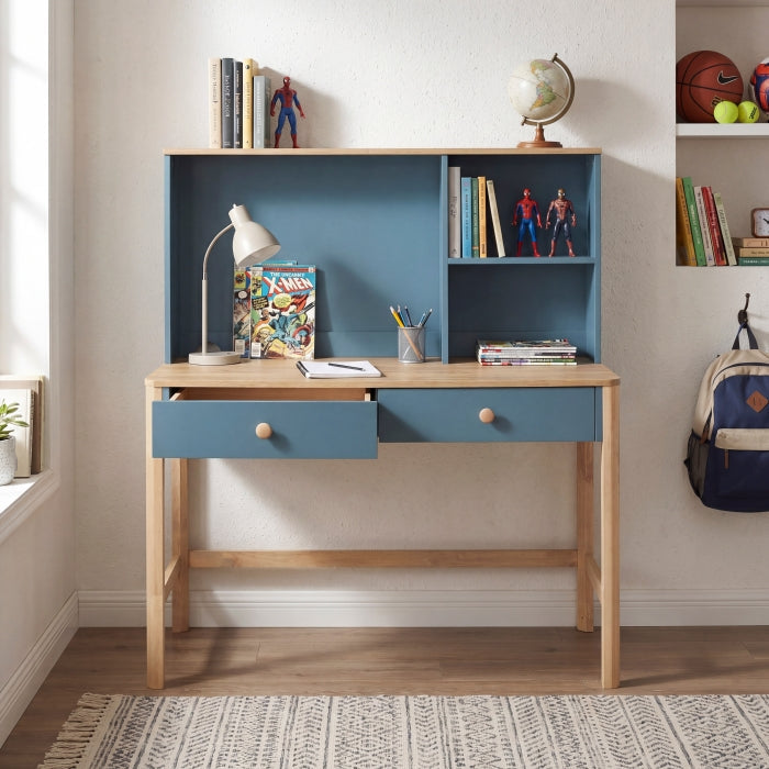 B2048BU-14* (2) Writing Desk with Hutch - B2048BU-14*