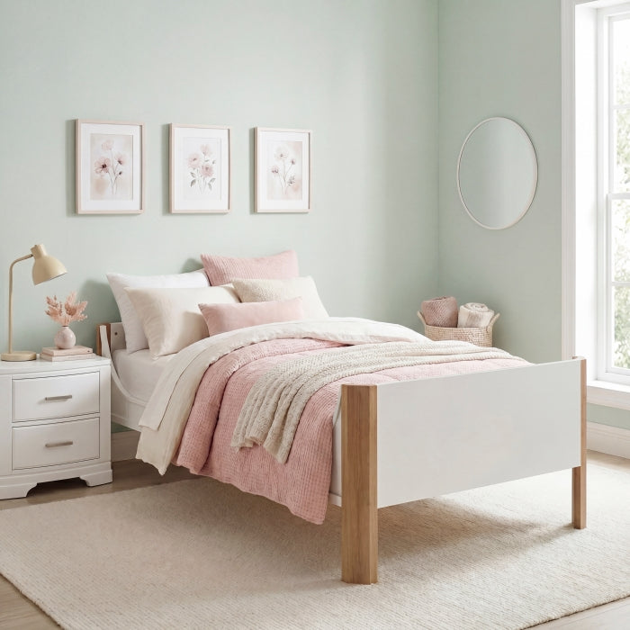 B2048WHT-1* (2) Twin Platform Bed - B2048WHT-1*