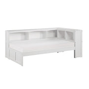 B2053BCW-1BC* (3) Twin Bookcase Corner Platform Bed - B2053BCW-1BC*