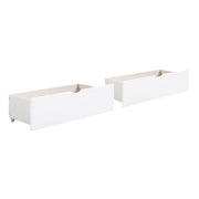B2053BCW-1BCT* (4) Twin Bookcase Corner Platform Bed with Storage Boxes - B2053BCW-1BCT*