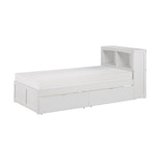 B2053BCW-1T* (3) Twin Bookcase Platform Bed with Storage Boxes - B2053BCW-1T*