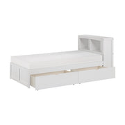 B2053BCW-1T* (3) Twin Bookcase Platform Bed with Storage Boxes - B2053BCW-1T*