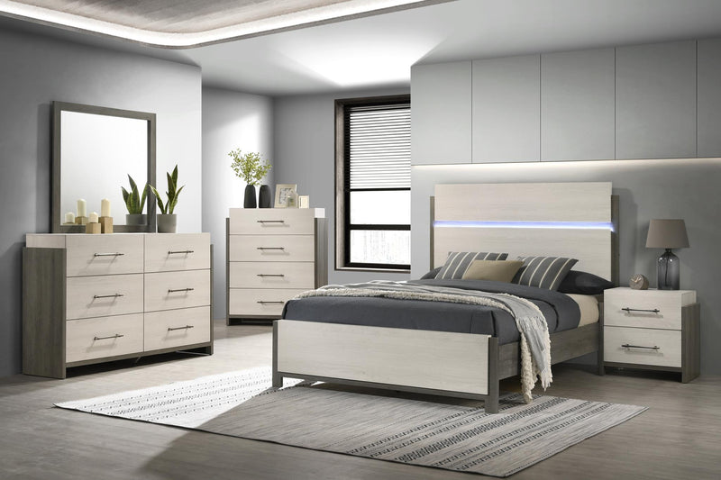 B206 - Owen 5 PC (King Bed, Dresser, Mirror, Nightstand, Chest) - B206-King-5PC