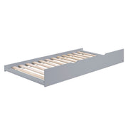 B2063BC-1BCR* (4) Twin Bookcase Corner Platform Bed with Twin Trundle - B2063BC-1BCR*