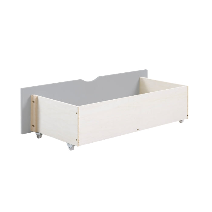 B2063BC-1BCT* (4) Twin Bookcase Corner Platform Bed with Storage Boxes - B2063BC-1BCT*