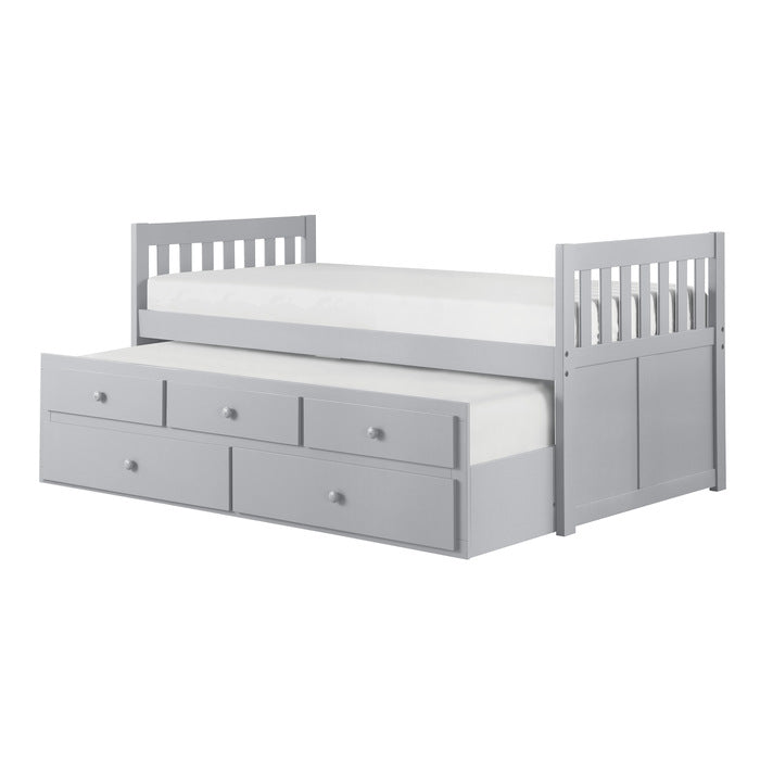 B2063PR-1* (2) Twin/Twin Trundle Bed - B2063PR-1*