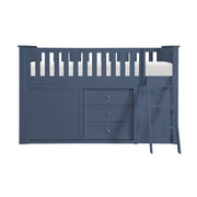 B2083BULL-1*BC2DR (6) Low Loft Bunk with Bookcase and 2 Dressers - B2083BULL-1*BC2DR