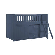 B2083BULL-1*BCDR (5) Low Loft Bunk with Bookcase and Dresser - B2083BULL-1*BCDR