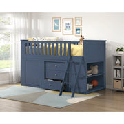 B2083BULL-1*BCDR (5) Low Loft Bunk with Bookcase and Dresser - B2083BULL-1*BCDR