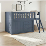 B2083BULL-1*DR (4) Low Loft Bunk with Dresser - B2083BULL-1*DR