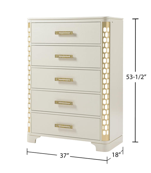 [B240-C] Josie - Chest, Wood, Beige With : LED Box: 1 of 1 Each - B240-C