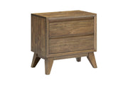 [B339-N] Ellison - Nightstand, Solid Rubber Wood, Plywood, Acacia Veneer, MDF, Brown Box: 1 of 1 Each - B339-N