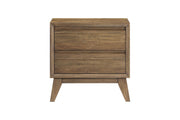 [B339-N] Ellison - Nightstand, Solid Rubber Wood, Plywood, Acacia Veneer, MDF, Brown Box: 1 of 1 Each - B339-N