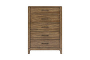 [B341-C] Langford - Chest, Solid Rubber Wood, Plywood, Acacia Veneer, MDF, Brown Box: 1 of 1 Each - B341-C