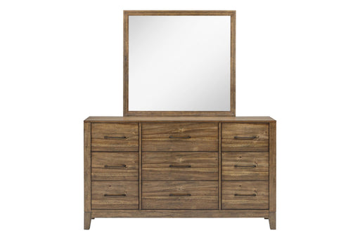 [B341-D] Langford - Dresser, Solid Rubber Wood, Plywood, Acacia Veneer, MDF, Brown Box: 1 of 1 Each - B341-D