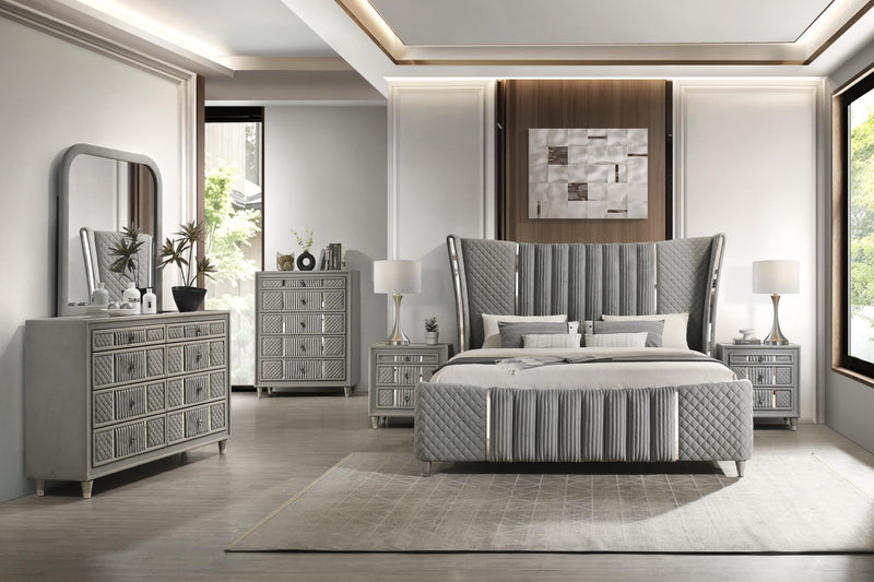 B391 - Sierra 4 PC (Queen Bed, Dresser, Mirror, Nightstand) - B391-Queen-4PC