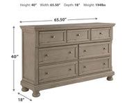 B421 - Carson LT Grey CHEST - B421-5