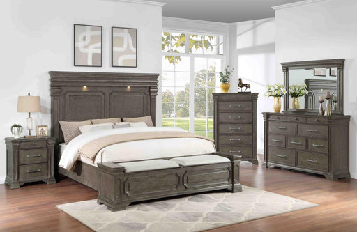 B477 - Flint Queen Bed W/ Led - B477-Queen
