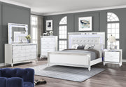 B516 - Emma White 3 PC (King Bed, Dresser, Mirror) - B516-King-3PC