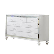 B516 - Emma White 3 PC (Queen Bed, Dresser, Mirror) - B516-Queen-3PC