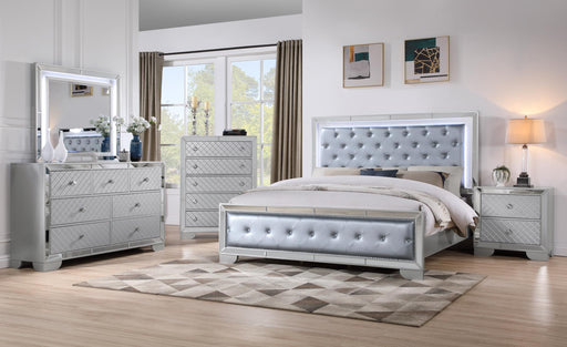 B519 - Demi Silver NIGHTSTAND - B519-3