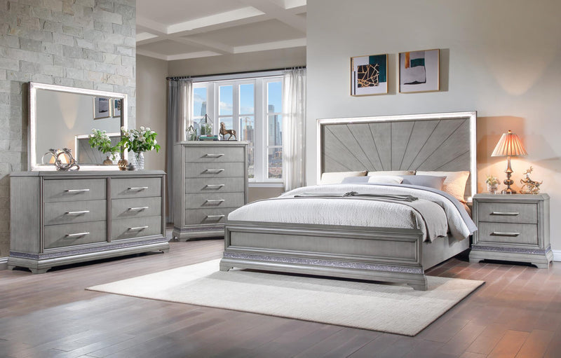 B545 - Jordan 3 PC (Queen Bed, Dresser, Mirror) - B545-Queen-3PC