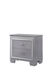 Lillian Silver LED Upholestered Bedroom Set - Lara FurnitureBedroom Set