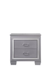 Lillian Silver LED Upholestered Bedroom Set - Lara FurnitureBedroom Set
