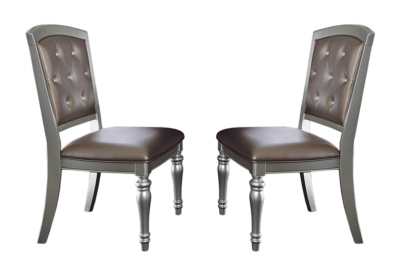 Orsina Silver Mirrored Extendable Dining Set - Lara FurnitureDining Room Set