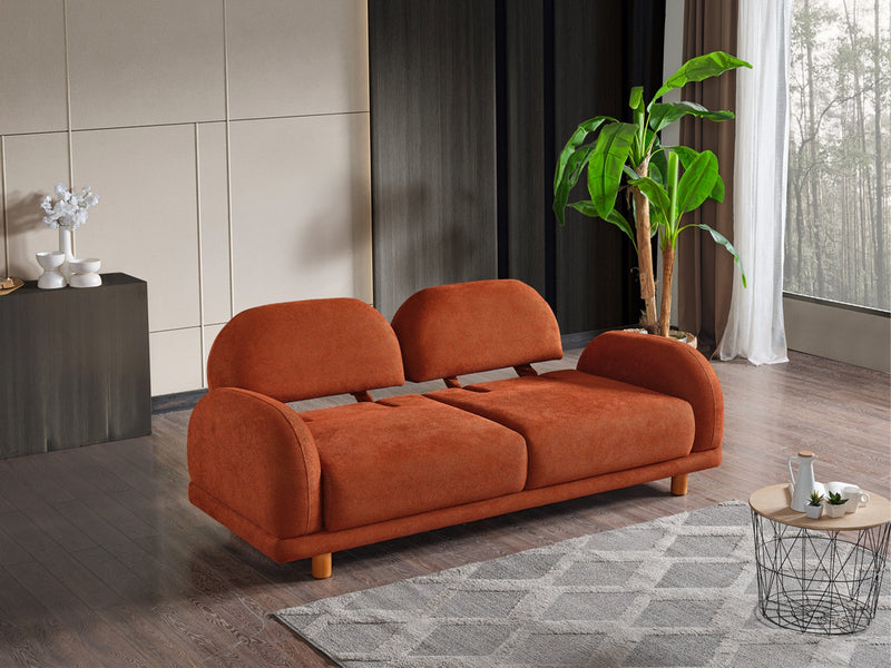 Bahama 4-pieces (2 Sofa & 2 Chair) Livingroom in White - Green - 200-ELIF-BAH-A182-3311