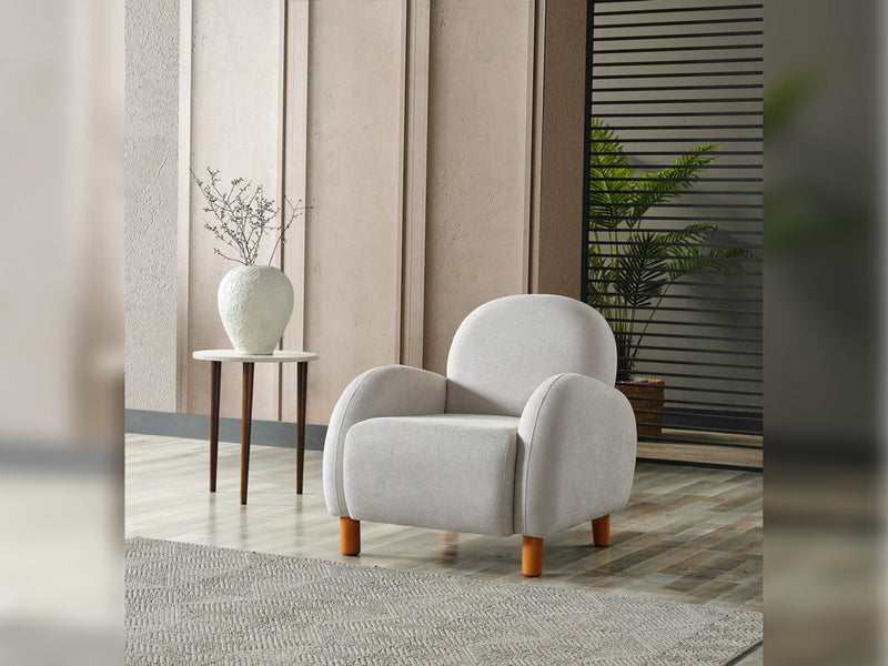 Bahama 4-pieces (2 Sofa & 2 Chair) Livingroom in White - Green - 200-ELIF-BAH-A182-3311