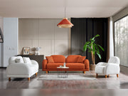 Bahama 4-pieces (2 Sofa & 2 Chair) Livingroom in White - Green - 200-ELIF-BAH-A182-3311