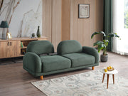 Bahama 4-pieces (2 Sofa & 2 Chair) Livingroom in White - Green - 200-ELIF-BAH-A182-3311