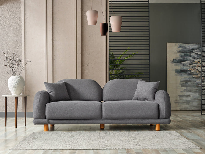 Bahama 4-pieces (2 Sofa & 2 Chair) Livingroom in White - Yellow - 200-ELIF-BAH-A180-3311