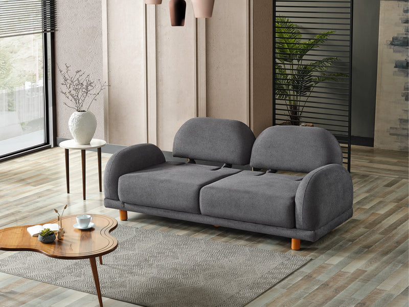 Bahama 4-pieces (2 Sofa & 2 Chair) Livingroom in White - Yellow - 200-ELIF-BAH-A180-3311