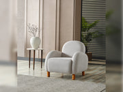 Bahama 4-pieces (2 Sofa & 2 Chair) Livingroom in White - Yellow - 200-ELIF-BAH-A180-3311