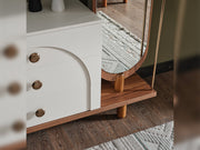 Bahama Bedroom (Queen Frame With Headboard & Dresser With Mirror & Ottoman & 2 Nightstand) - 200-ELIF-BAH-A251-QBED-SET