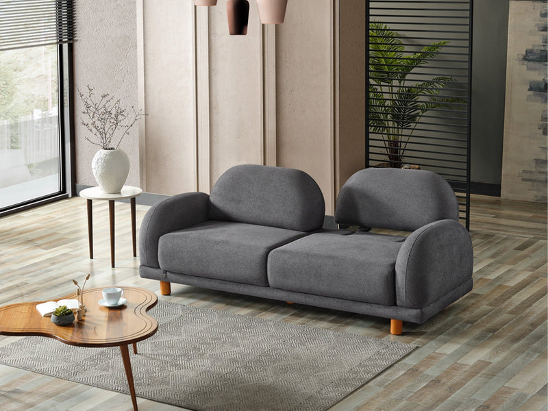 Bahama Convertible Sofa in Brick - 200-ELIF-BAH-A179-3
