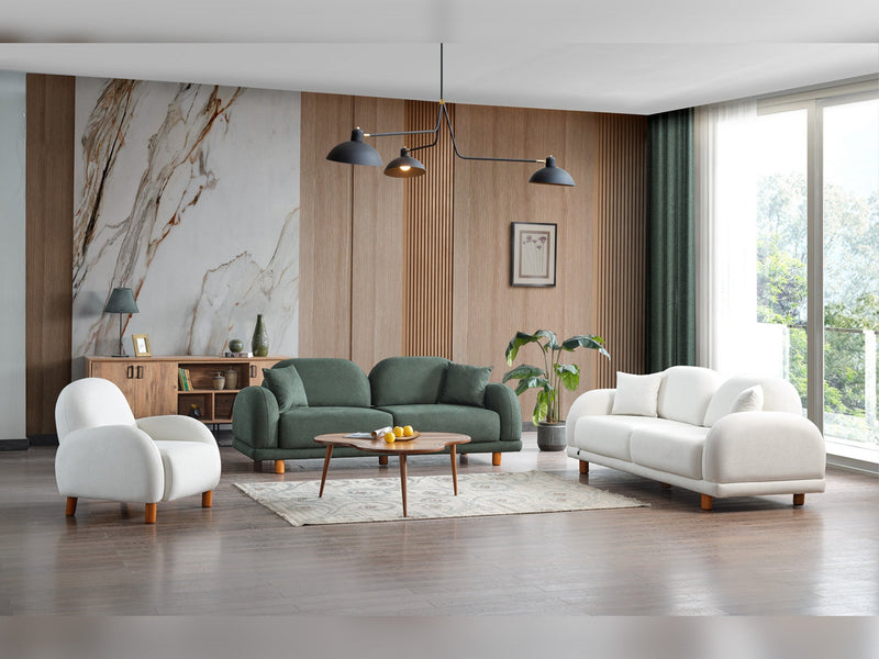 Bahama Convertible Sofa in Green - 200-ELIF-BAH-A182-3