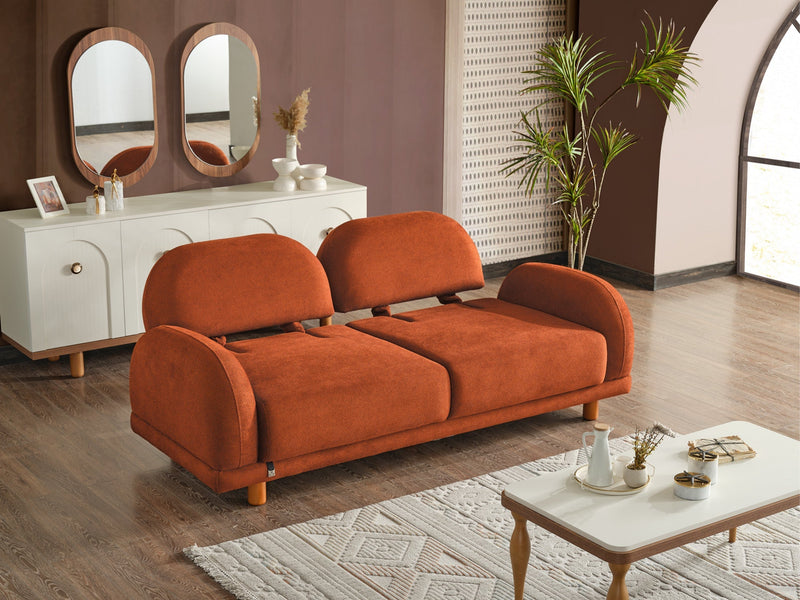 Bahama Convertible Sofa in Yellow - 200-ELIF-BAH-A180-3