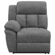 Bahrain 5-piece Upholstered Home Theater Seating Charcoal - 609541T