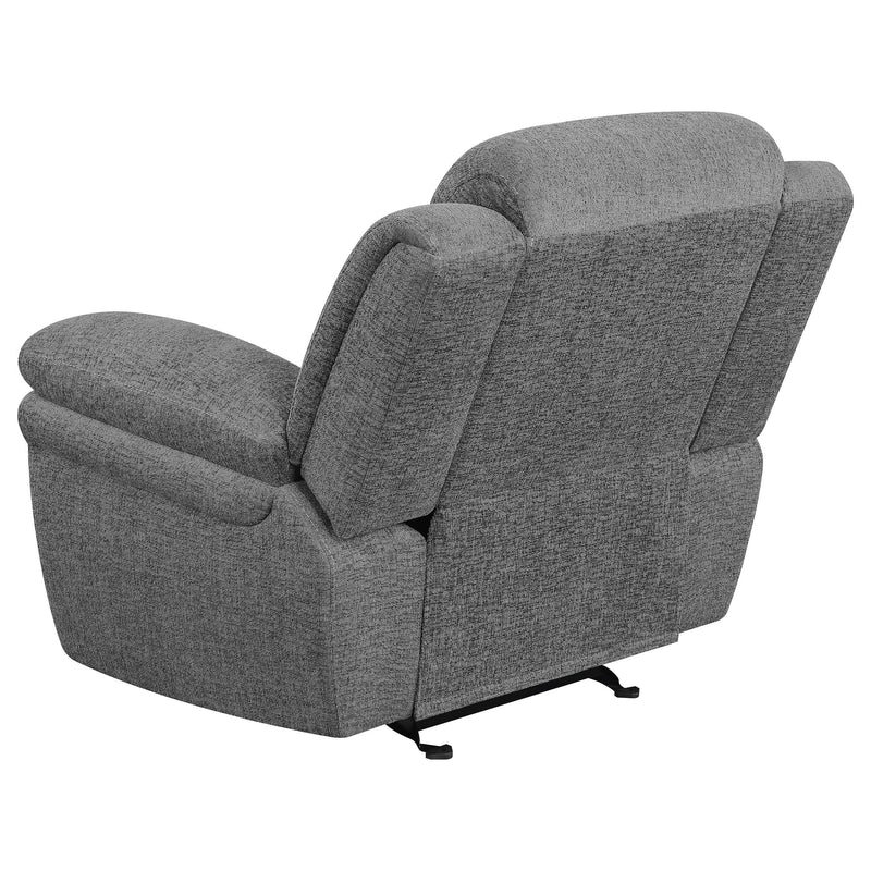 Bahrain Upholstered Glider Recliner Charcoal - 609543