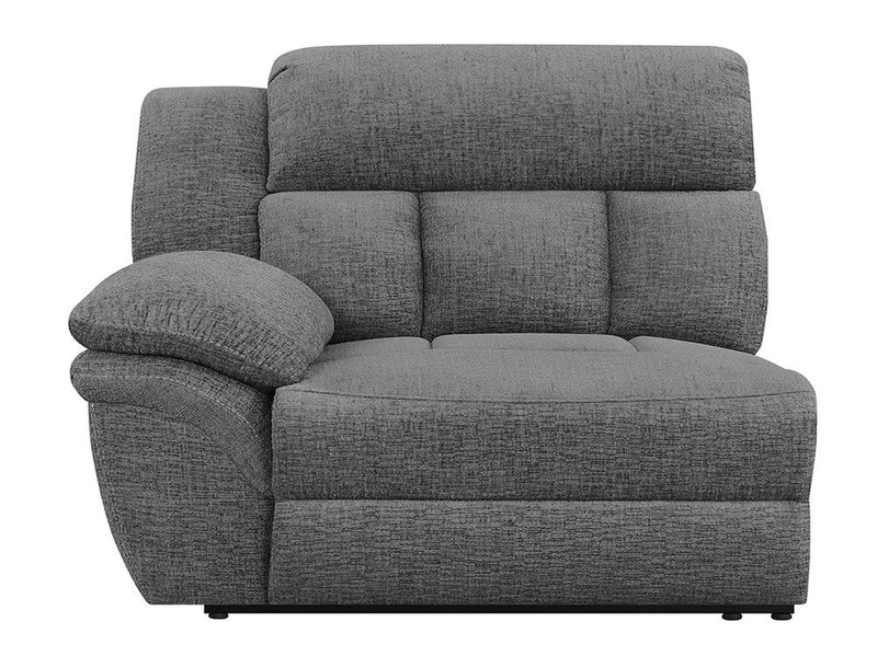 Bahrain Upholstered LAF Power Recliner Charcoal - 609540LRP